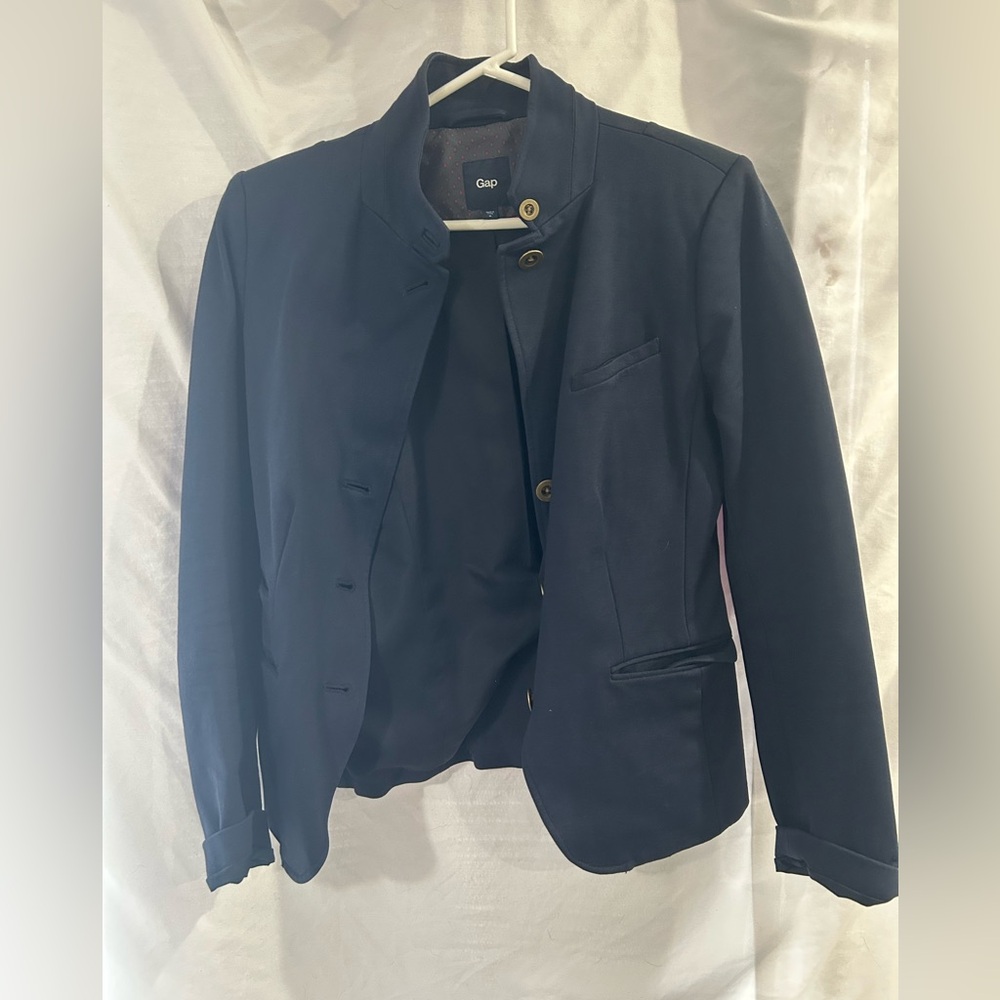 Gap Navy Military Style Jacket Size 6